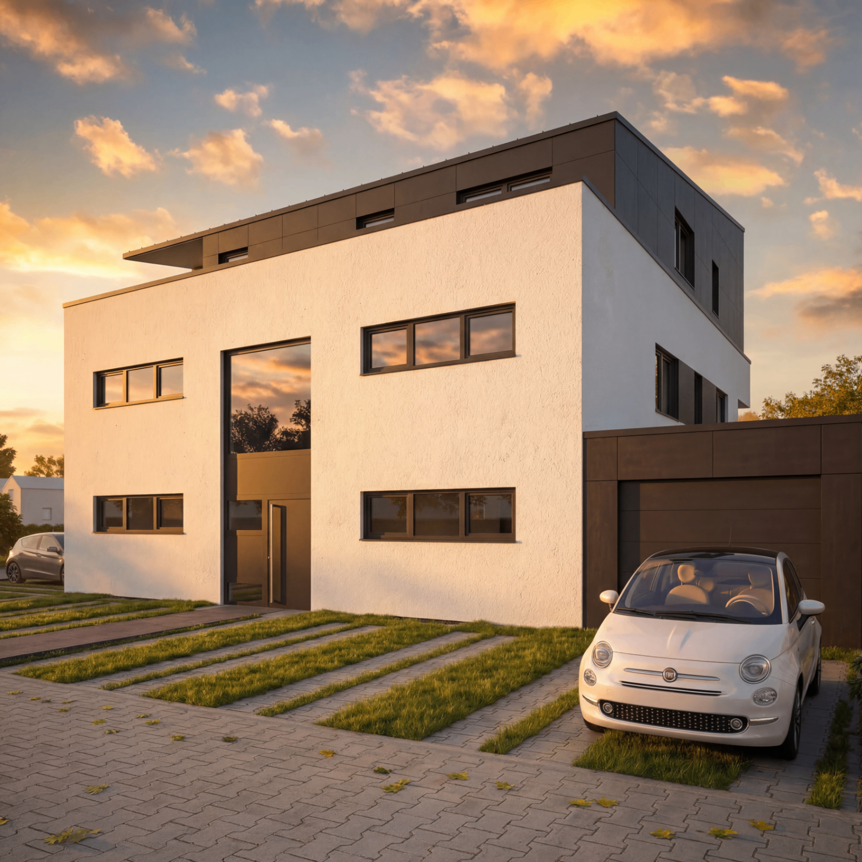 Gebäudeansicht Süd - Visualisierung